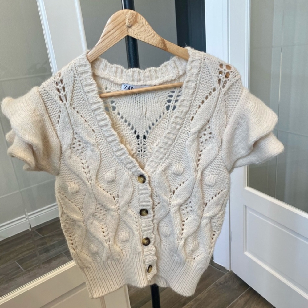 Cream cardigan